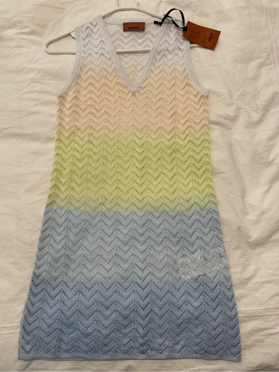 Missoni Dresses & Skirts - Missoni White Lace Knit Sleeveless Dress
